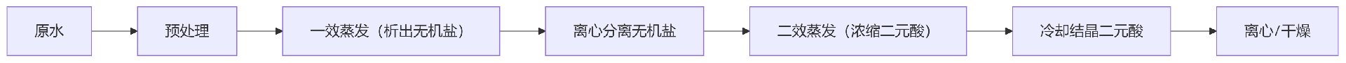 6T/h二元酸廢水蒸發(fā)結晶設備